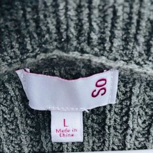 green oversized so sweater